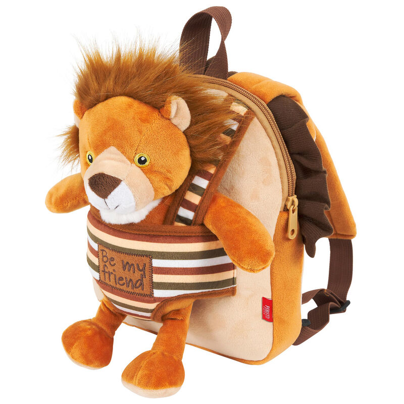 Imagen 2 de Mochila Reversible + Peluche Lenny Lion 25Cm