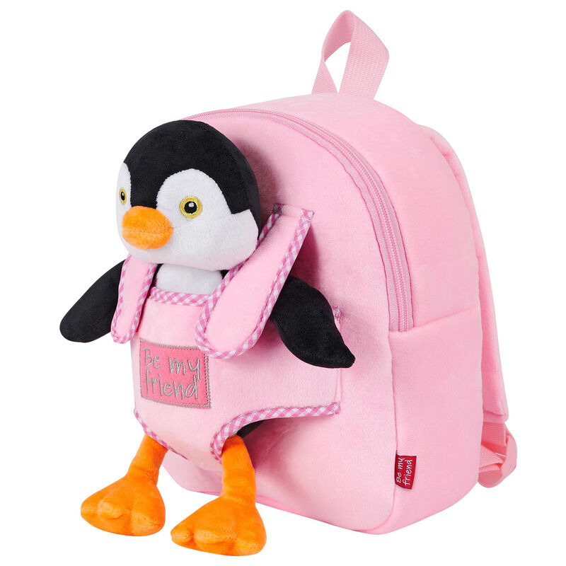 Imagen 2 - Mochila Reversible + Peluche Peggie Pinguino 27Cm