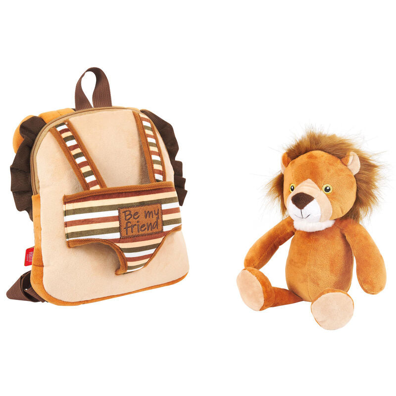 Imagen 3 de Mochila Reversible + Peluche Lenny Lion 25Cm