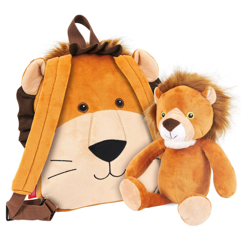 Imagen 5 de Mochila Reversible + Peluche Lenny Lion 25Cm