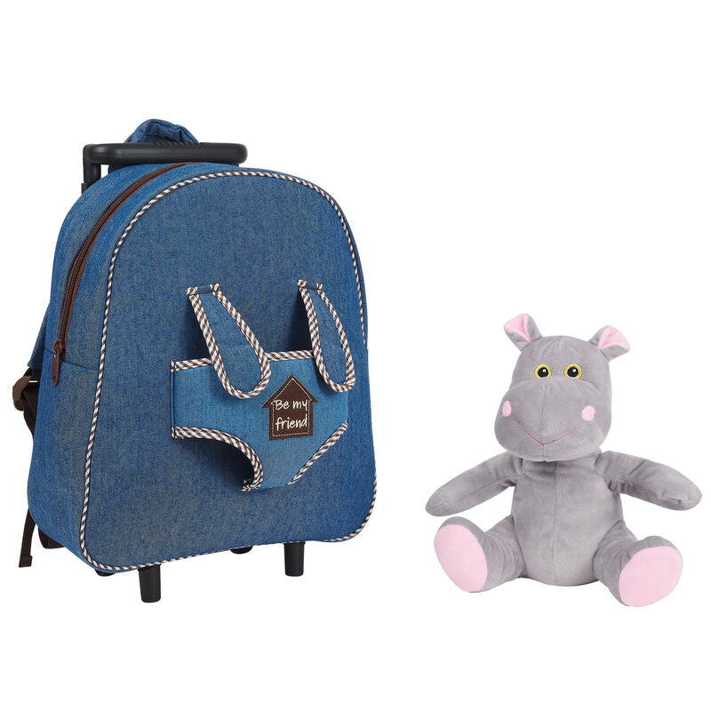 Imagen 3 - Trolley + Peluche Hipopotamo Holly 38Cm