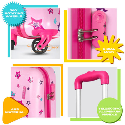 Imagen 3 - Maleta Abs Unicornio 4R 51Cm