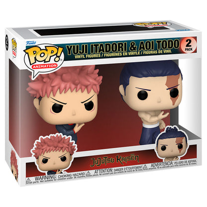 Imagen 2 de Blister 2 Figuras Pop Jujutsu Kaisen Yuji Itadori & Aoi Todo