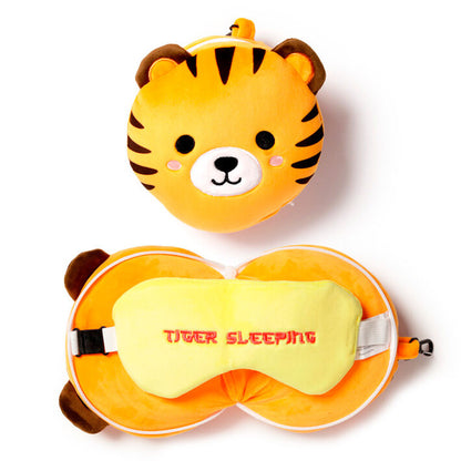 Imagen 1 de Almohada Viaje Antifaz Tigre Adoramals Relaxeazzz
