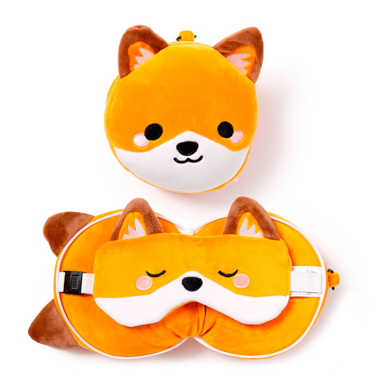 Imagen 1 - Almohada Viaje Antifaz Zorro Finnick Adoramals Relaxeazzz