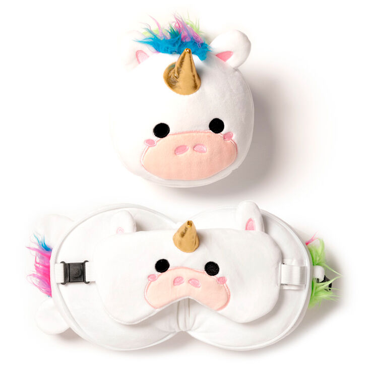 Imagen 1 - Almohada Viaje Antifaz Unicornio Relaxeazzz