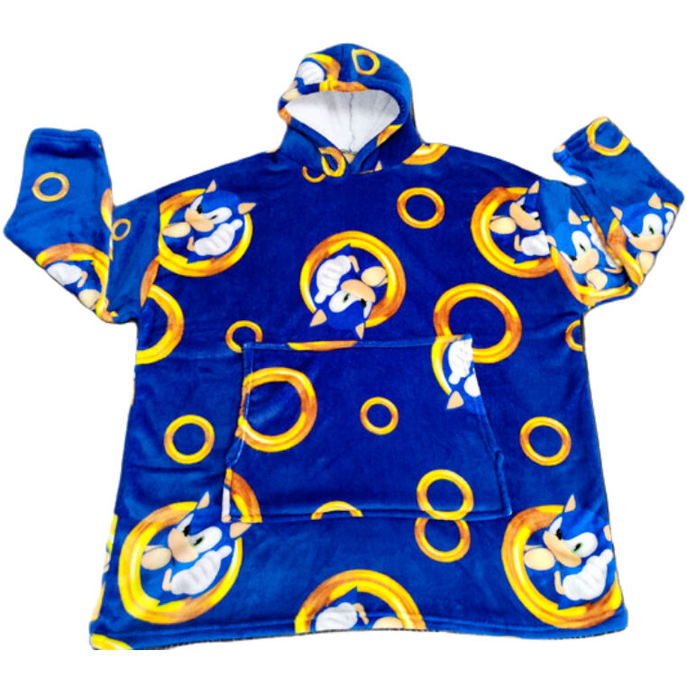 Imagen 1 de Bata Sudadera Oversize Sonic The Hedgehog Coral Infantil