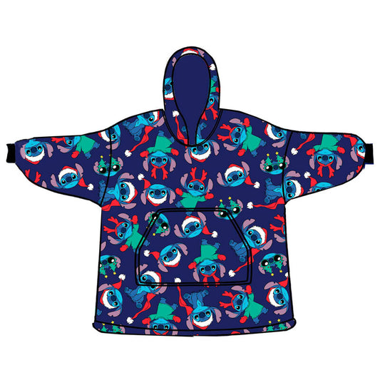 Imagen 1 de Bata Sudadera Oversize Stitch Disney Coral Infantil