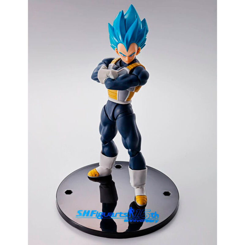 Imagen 2 de Figura Sh Figuarts Vegeta Super Saiyan Blue 15Th Anniversary Dragon Ball Super 14Cm