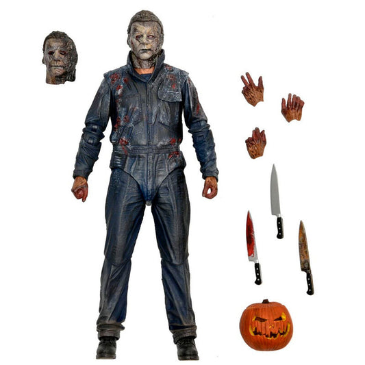 Imagen de Figura Utimate Michael Mayers Halloween Ends 18Cm parte de nuestra colección en Espadas y más, sitio oficial.