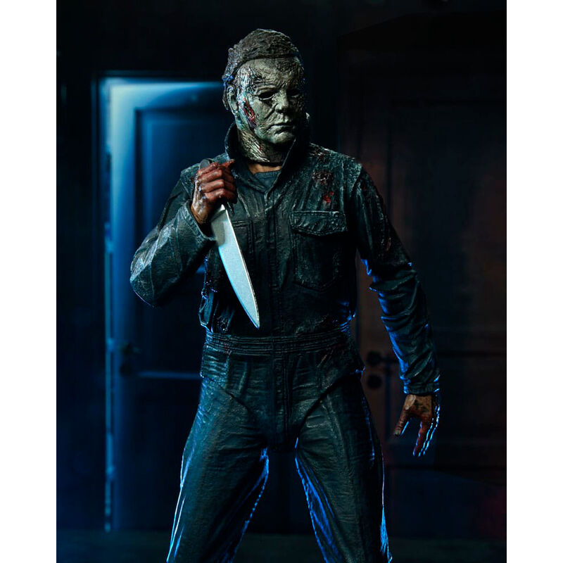 Imagen de Figura Utimate Michael Mayers Halloween Ends 18Cm parte de nuestra colección en Espadas y más, sitio oficial.