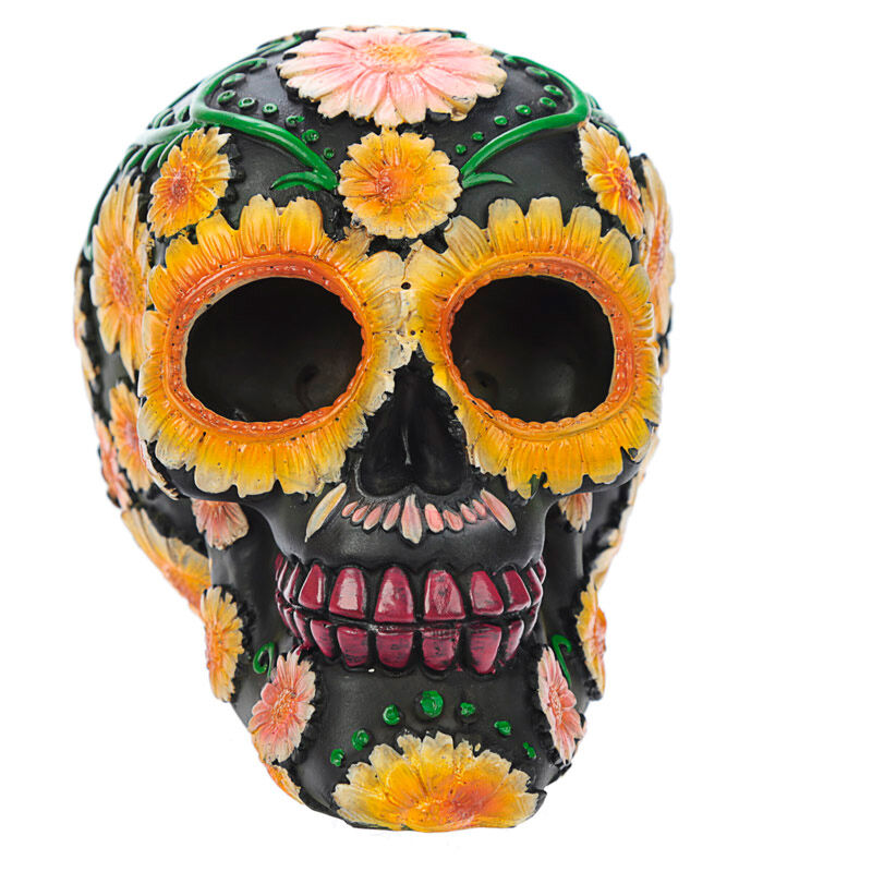 Imagen 1 de Figura Calavera Día De Los Muertos Margaritas 11Cm