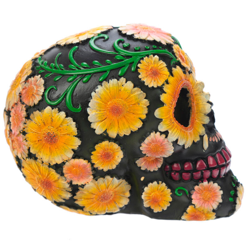 Imagen 5 de Figura Calavera Día De Los Muertos Margaritas 11Cm