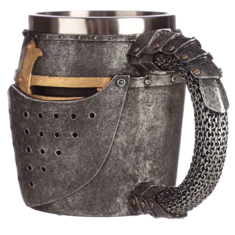Imagen 3 - Jarra Casco Y Malla Medieval