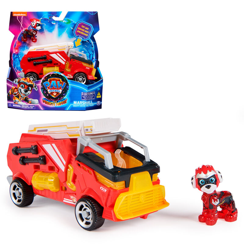 Imagen 1 - Vehiculo Marshall Mighty Movie Patrulla Canina Paw Patrol