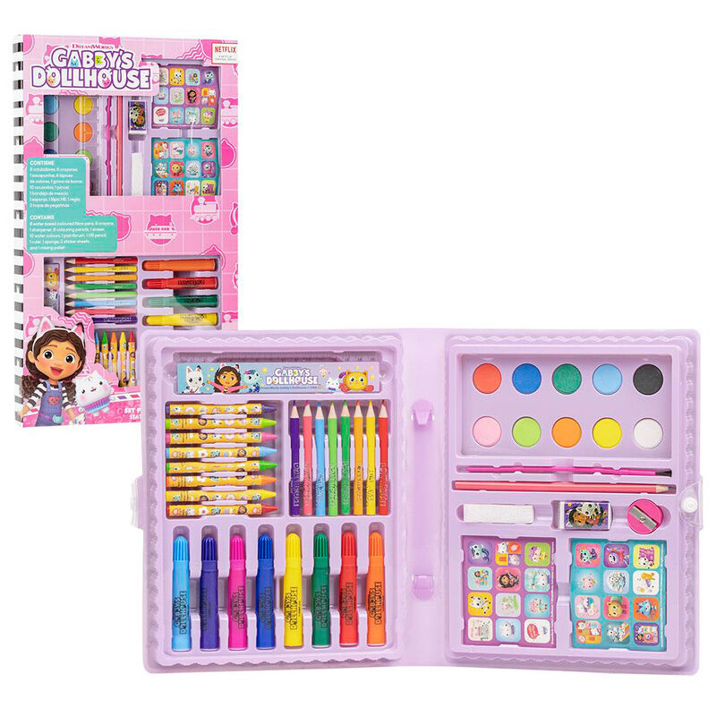 Imagen de Set Papeleria Coloreable La Casa De Muñecas De Gabby parte de nuestra colección en Espadas y más, sitio oficial.