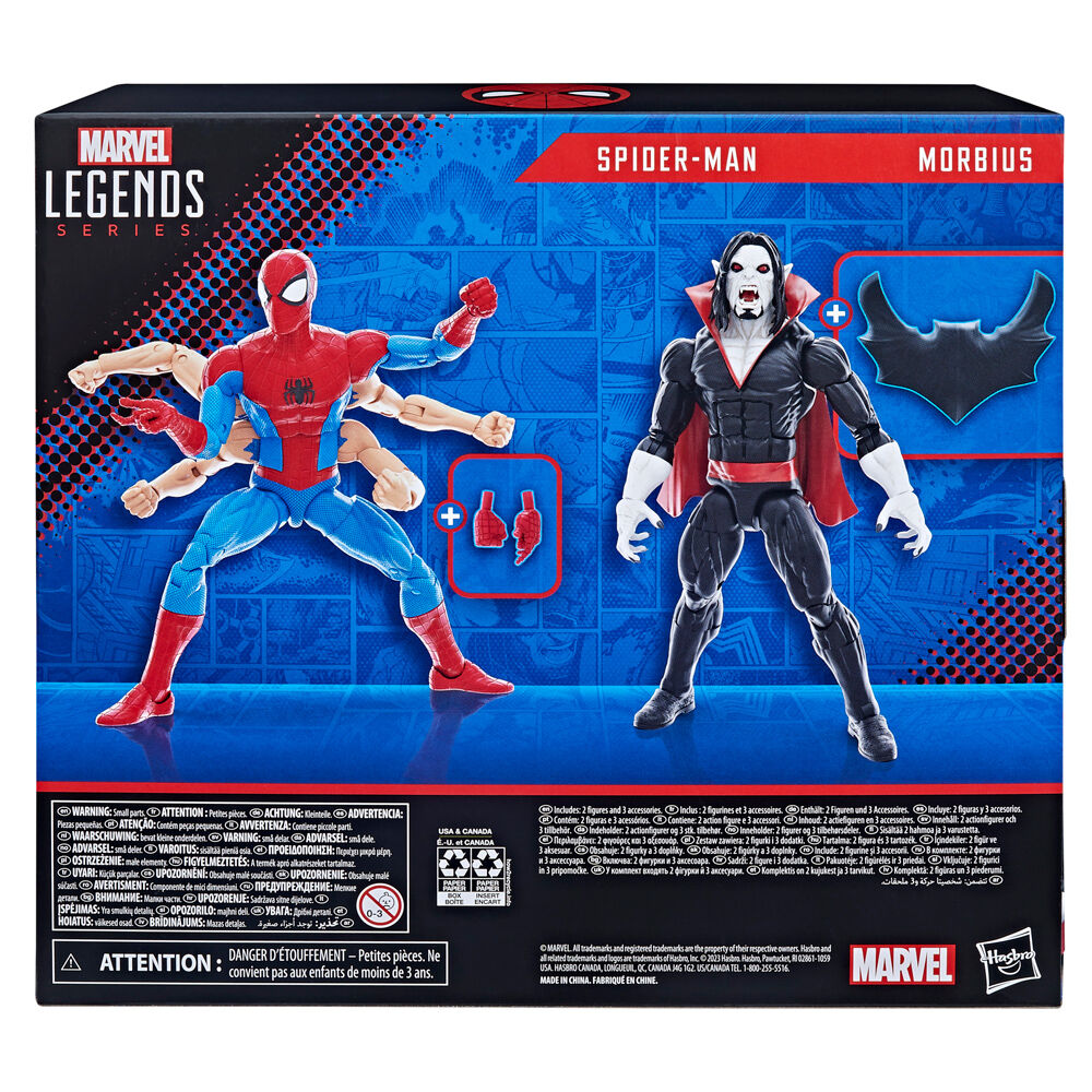 Imagen 5 de Figuras Spiderman & Morbius The Amazing Spiderman Marvel 15Cm