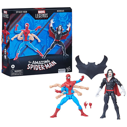 Imagen 2 de Figuras Spiderman & Morbius The Amazing Spiderman Marvel 15Cm