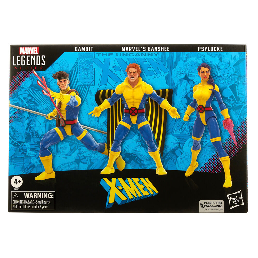Imagen 2 de Figuras Gambit Mavels Banshee Psylocke X-Men Marvel 15Cm
