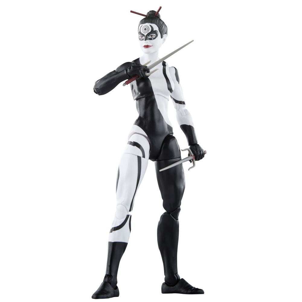 Imagen de Figura Marvel Lady Bullseye Knights Legends Series Marvel 15Cm parte de nuestra colección en Espadas y más, sitio oficial.