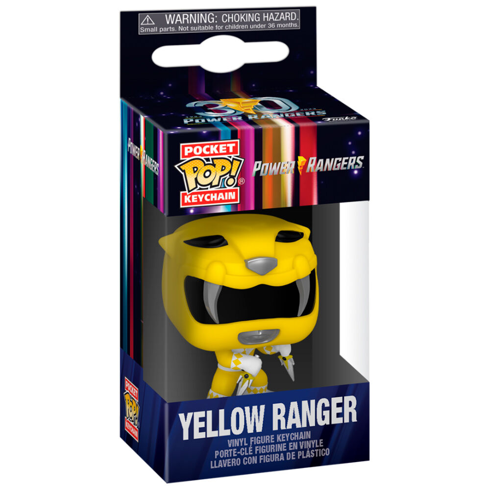 Imagen 2 de Llavero Pocket Pop Power Rangers 30Th Anniversary Yellow Ranger