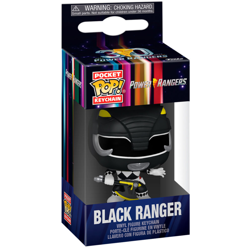 Imagen 2 de Llavero Pocket Pop Power Rangers 30Th Anniversary Black Ranger