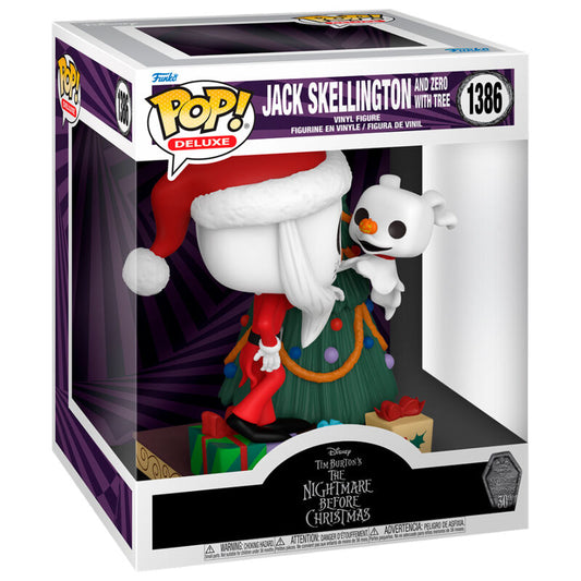 Imagen 1 de Figura Pop Deluxe Disney Pesadilla Antes De Navidad 30Th Anniversary Jack Skellington And Zero