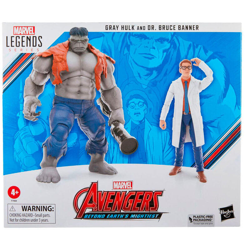 Imagen 2 de Figuras Gray Hulk & Dr. Bruce Banner Beyond Earths Mightiest Los Vengadores Avengers Marvel 15Cm