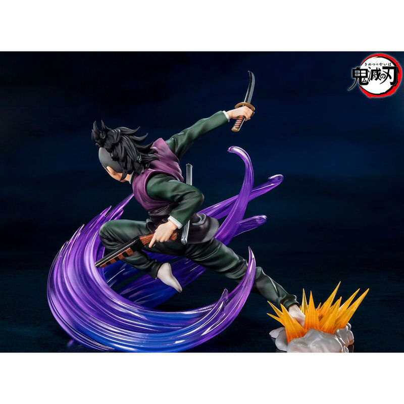 Imagen 2 - Figura Figuarts Zero Genya Shinazugawa Demon Slayer Kimetsu No Yaiba 17Cm