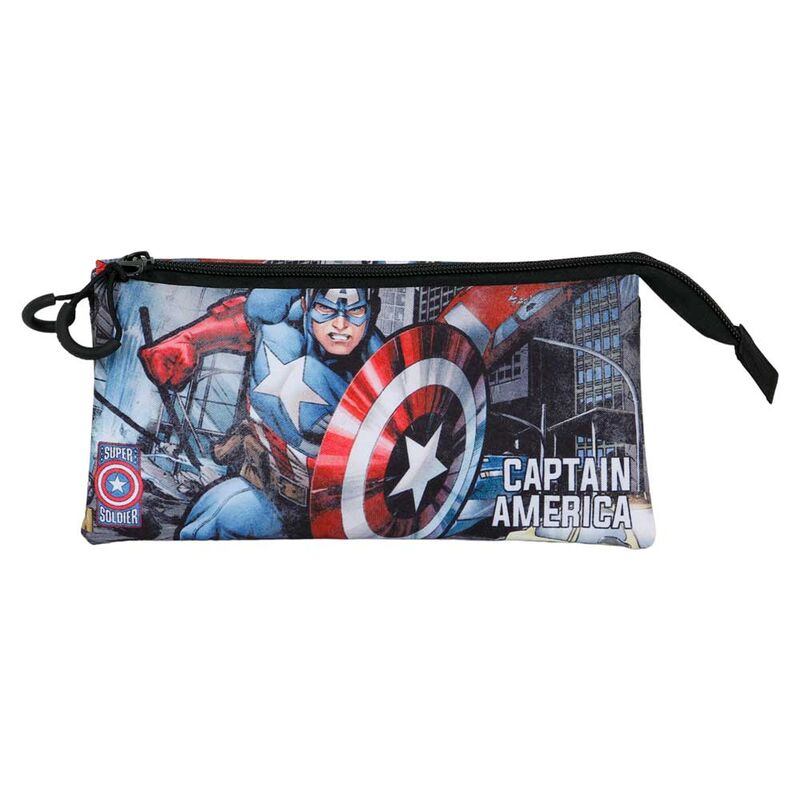 Imagen 2 de Portatodo Defender Capitan America Marvel Triple