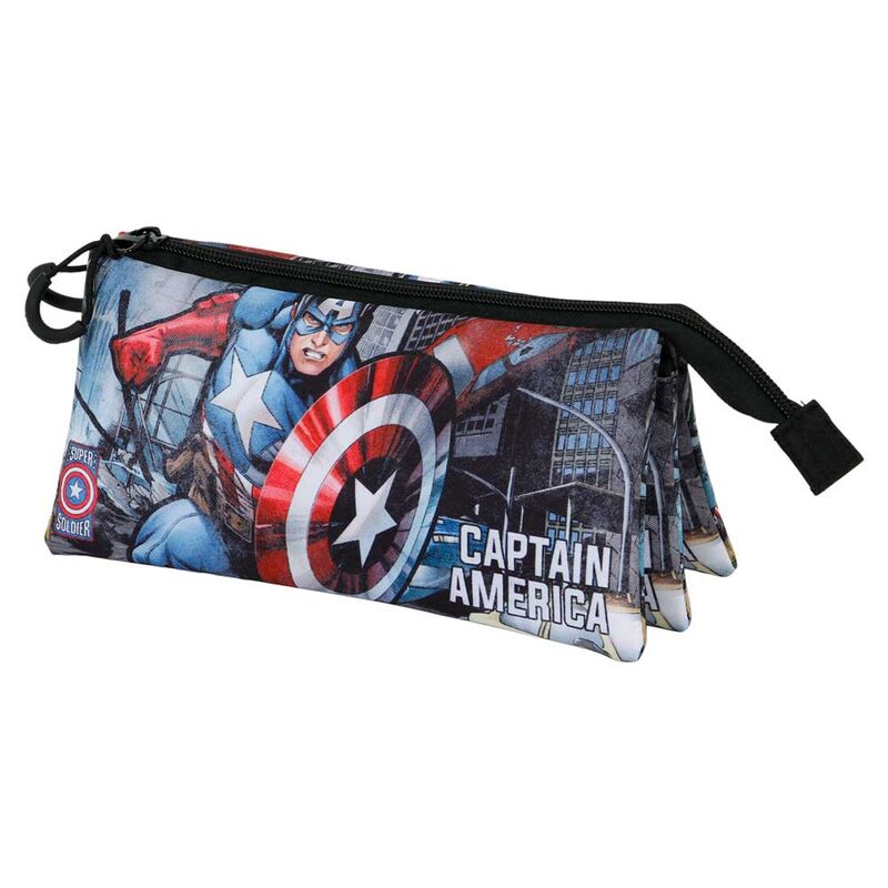 Imagen 3 de Portatodo Defender Capitan America Marvel Triple