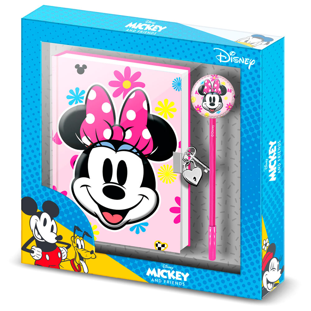 Imagen 1 de Set Diario + Boligrafo Floral Minnie Disney