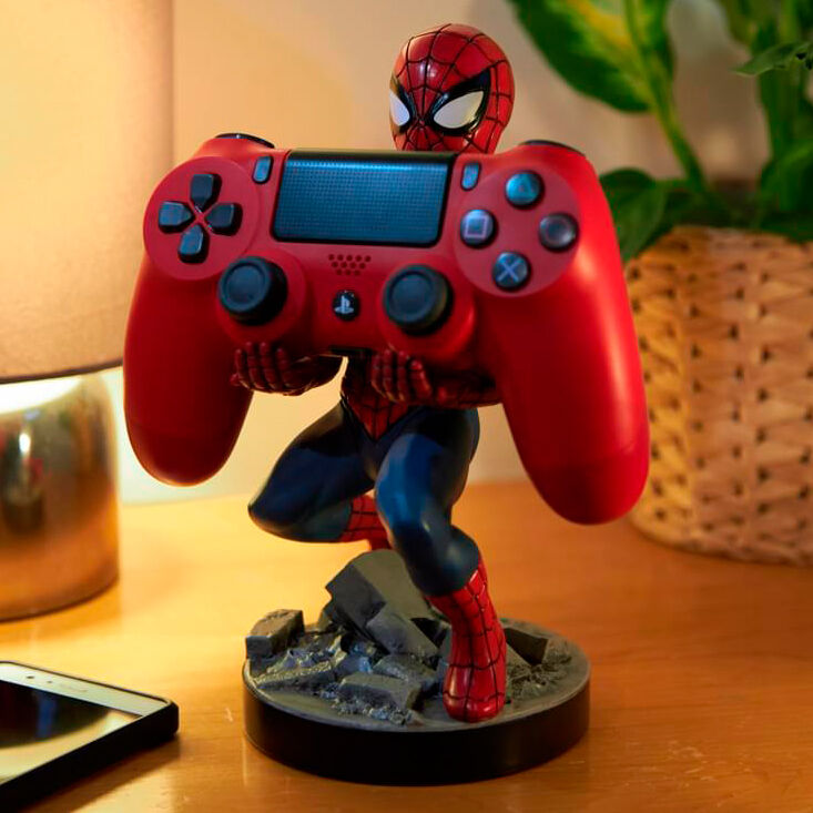 Imagen de Cable Guy Soporte Sujecion Figura Spiderman Marvel 21Cm parte de nuestra colección en Espadas y más, sitio oficial.