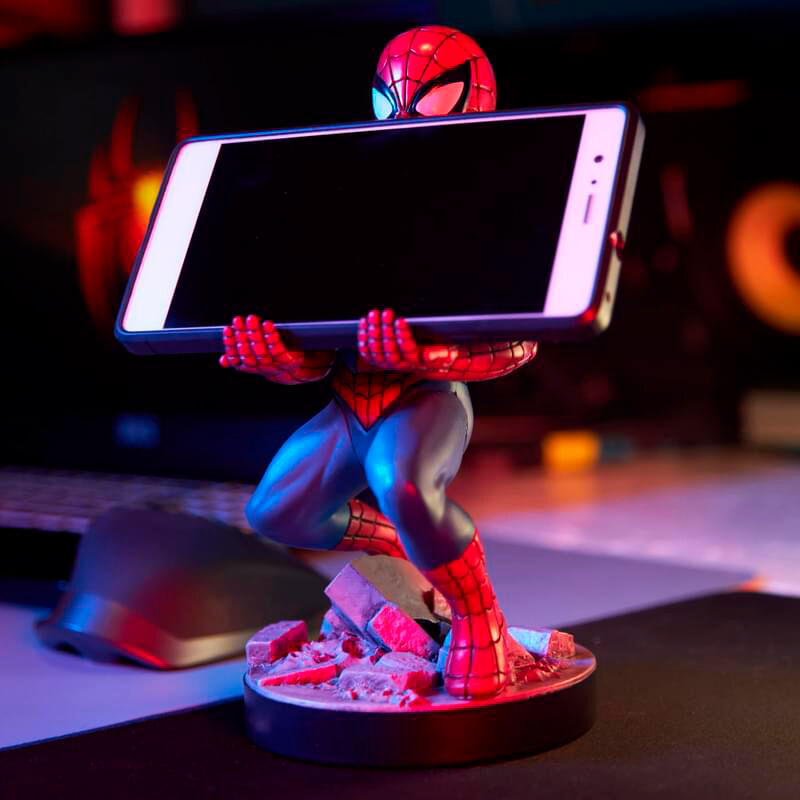 Imagen de Cable Guy Soporte Sujecion Figura Spiderman Marvel 21Cm parte de nuestra colección en Espadas y más, sitio oficial.