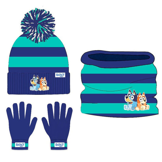 Imagen 1 de Conjunto Gorro Guantes Braga Cuello Bluey 2