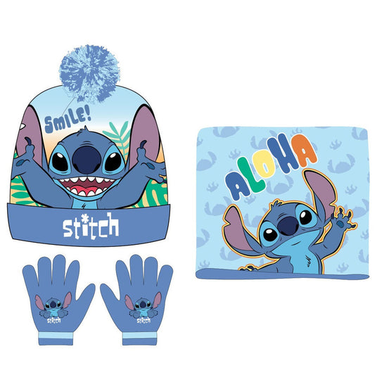 Imagen 1 de Conjunto Gorro Guantes Braga Cuello Stitch Disney