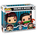 Imagen 1 de Blister 2 Figuras Pop Demon Slayer Kimetsu No Yaiba Tanjiro & Nezuko Exclusive