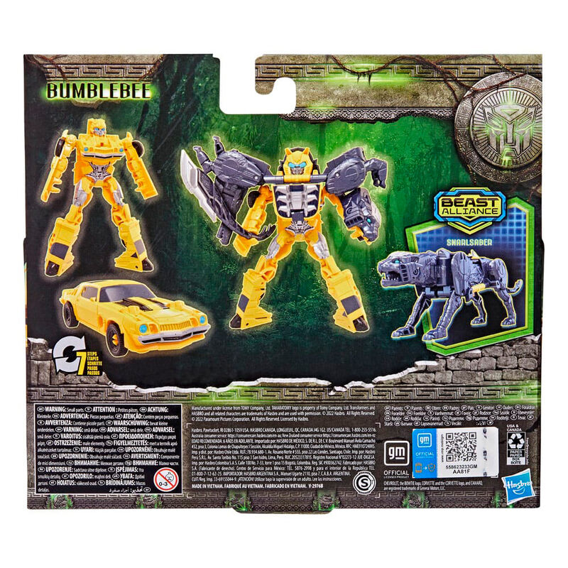 Imagen 5 de Figura Bumblebee & Snarlsaber Beast Alliance El Despertar De Las Bestias Transformers 13Cm