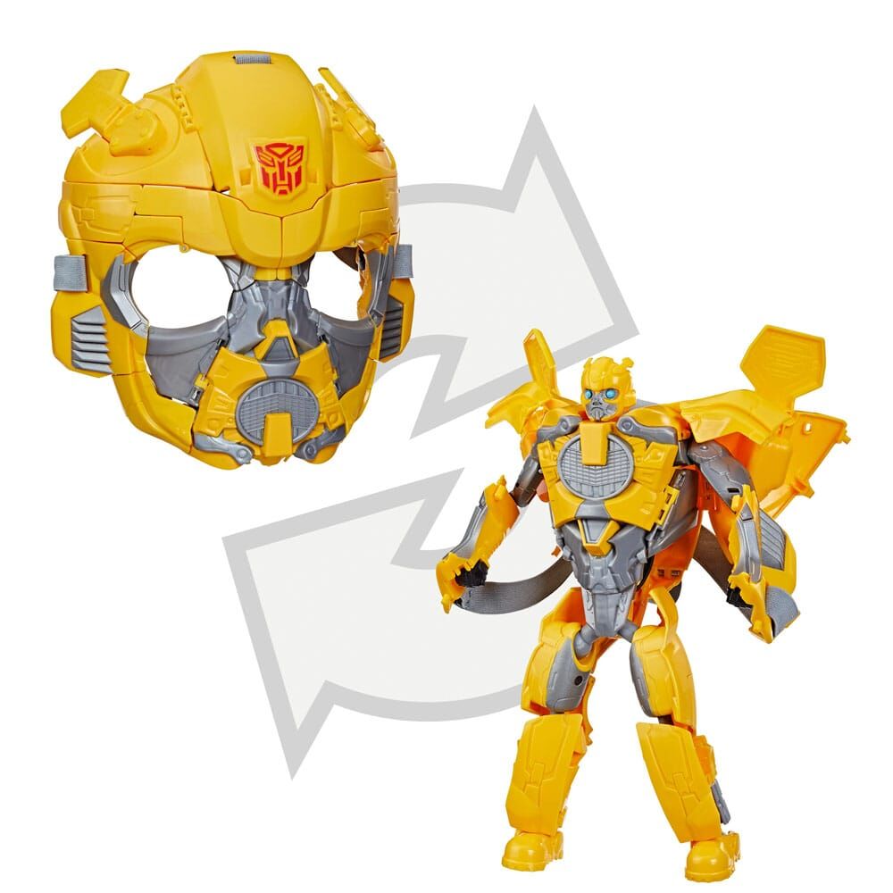 Imagen 3 de Mascara Figura Bumblebee El Despertar De Las Bestias Transformers 23Cm