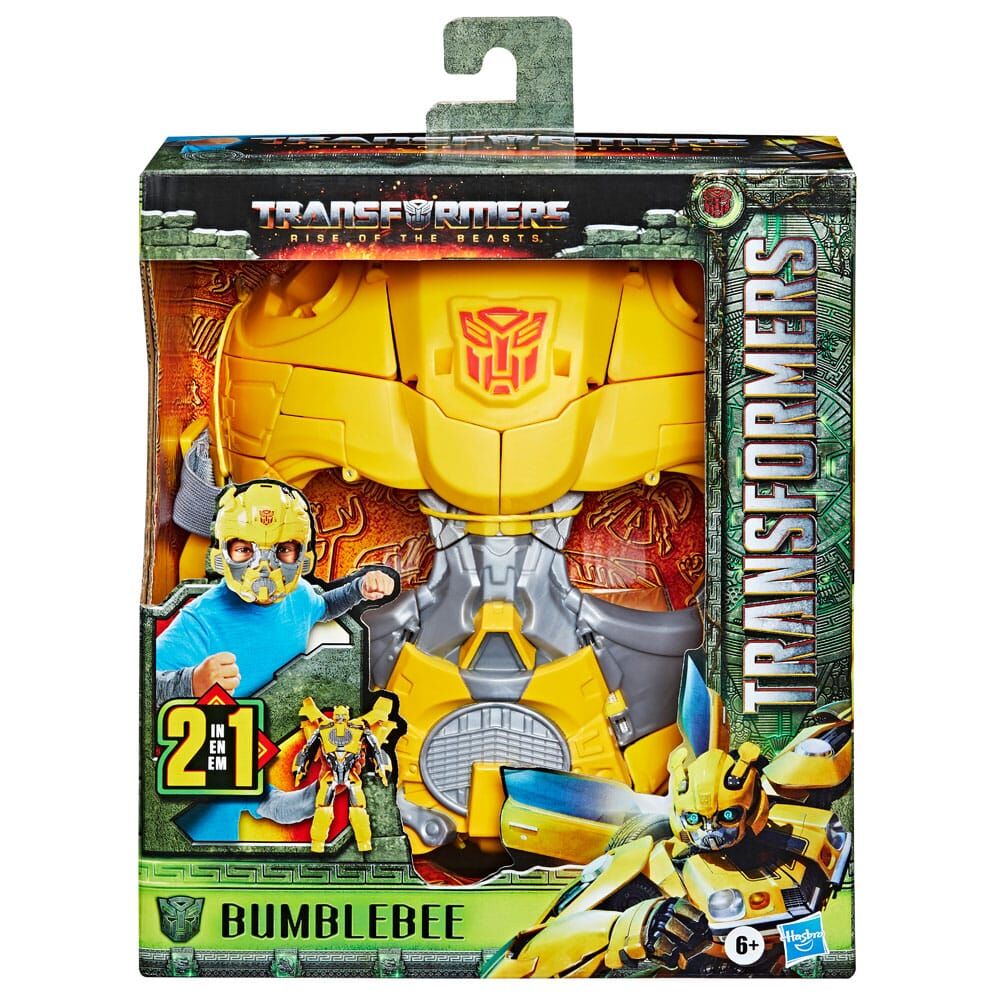 Imagen 2 de Mascara Figura Bumblebee El Despertar De Las Bestias Transformers 23Cm