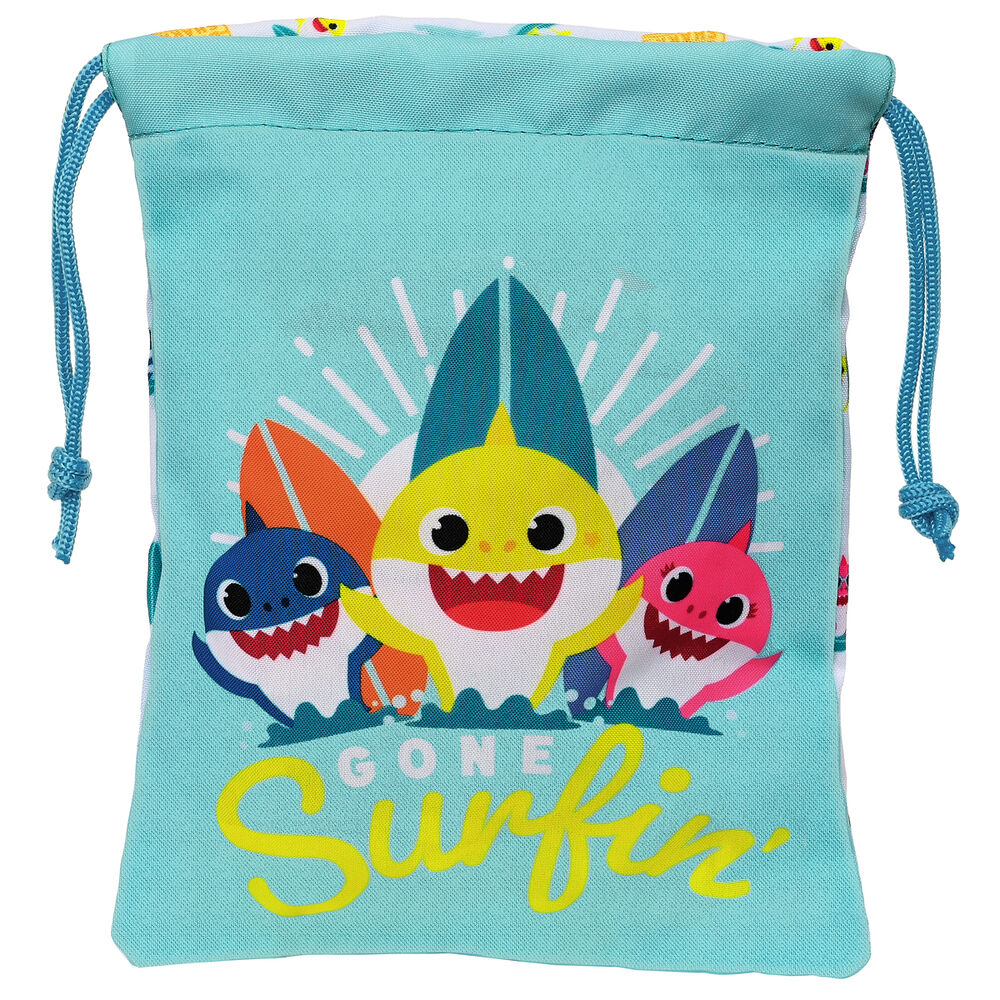 Imagen 1 de Saco Merienda Surfing Baby Shark 25Cm