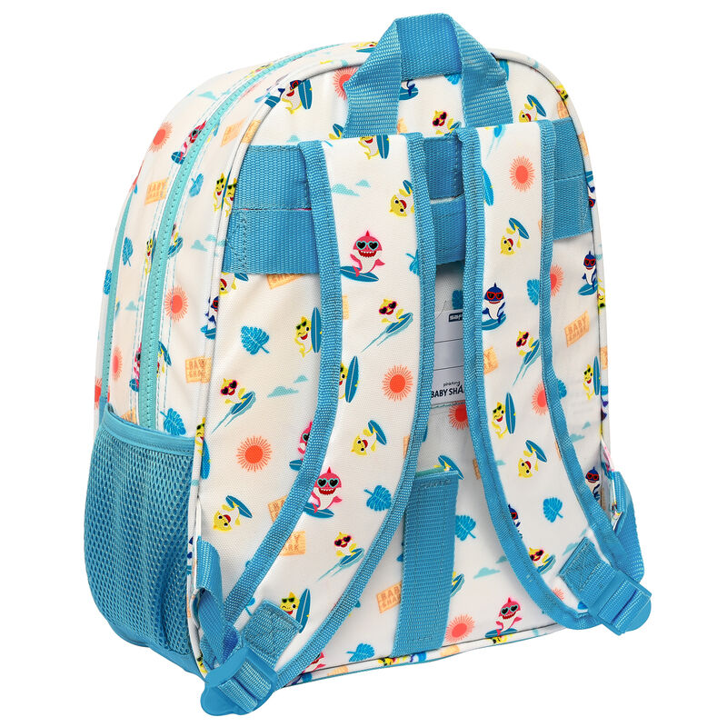 Imagen 2 de Mochila Surfing Baby Shark 33Cm Musical Adaptable