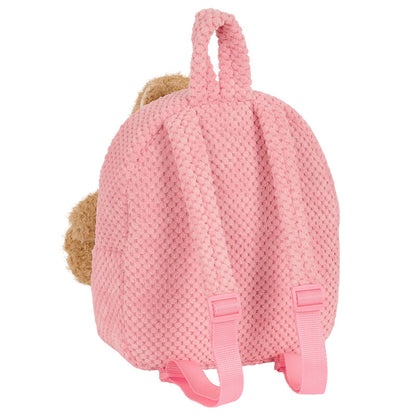 Imagen 2 de Mochila + Peluche Osito Rosa 27Cm