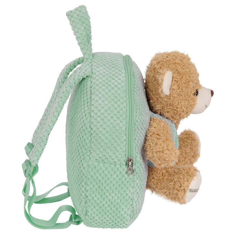 Imagen 3 de Mochila + Peluche Osito Turquesa 27Cm