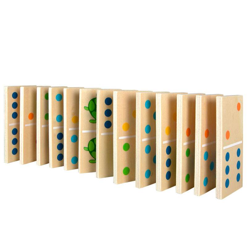 Imagen 2 - Domino Animales Madera 29Pzs
