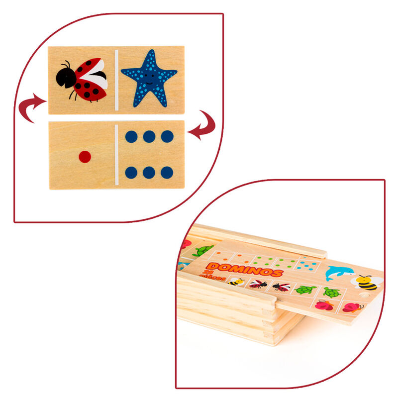 Imagen 3 - Domino Animales Madera 29Pzs