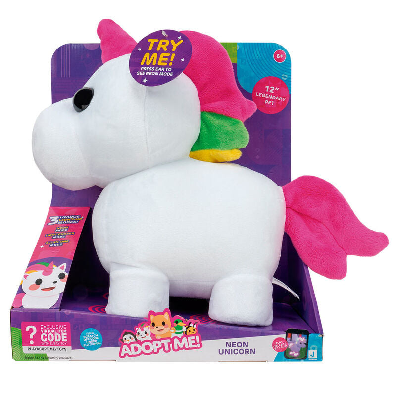 Imagen 3 de Peluche Neon Unicornio Adopt Me! 30Cm