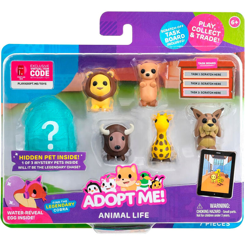 Imagen 1 de Blister 6 Figuras Animal Adopt Me!