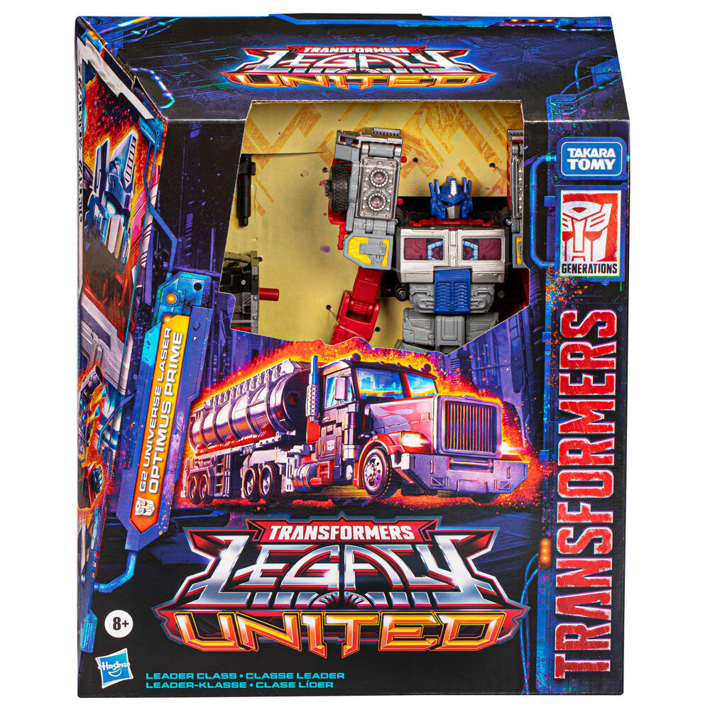 Imagen 2 de Figura Optimus Prime G2 Universe Laser Leader Class Legacy United Transformers 14Cm