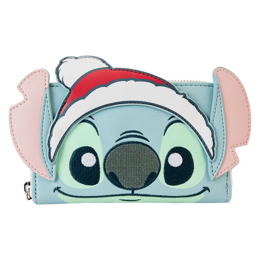 Imagen 1 de Cartera Glitter Holiday Stitch Disney Loungefly